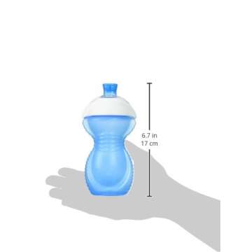 Munchkin® Click Lock™ Bite Proof Sippy Cup, 9 Ounce,2 Count (Pack of 1), Plastic, Blue/Green