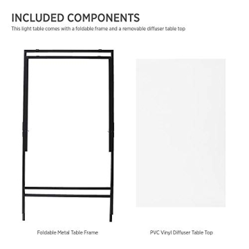 Fovitec Portable Shooting Table for Stunning Product Photos