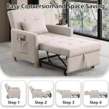 DULATIS Sleeper Chair - Stylish Convertible Design for All