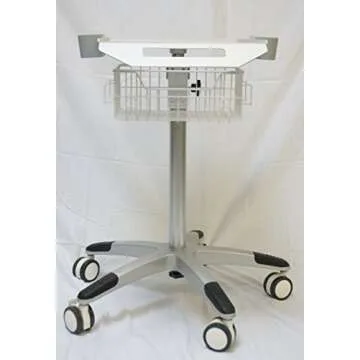 Adjustable Height Mobile Cart for Ultrasound Imaging System