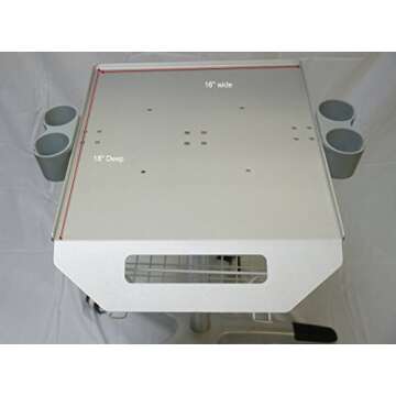Adjustable Height Mobile Cart for Ultrasound Imaging System