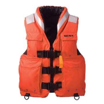Absolute Outdoor Kent SAR Life Vest - High-Strength Safety Gear for 90+ lbs