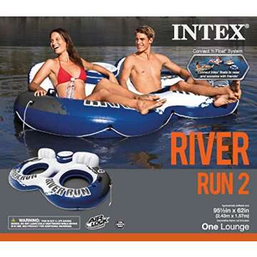 Intex River Run II Water Tubes with Cooler and Cupholders