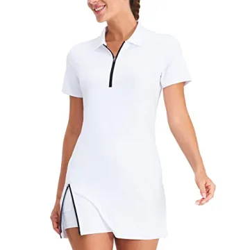 Hiverlay Women's Athletic Dress with Inner Shorts and Pockets for Gym, Tennis and Golf