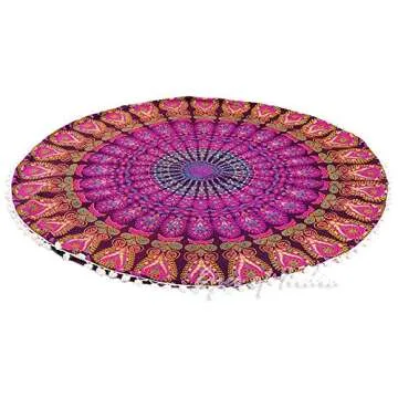 Mandala Floor Pillow Cover - Bohemian Decorative Cushion
