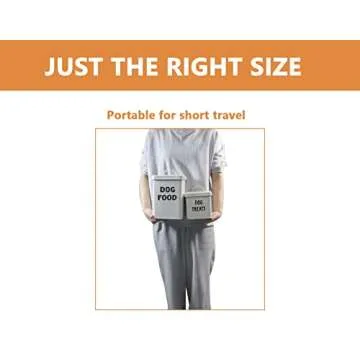 Pethiy Dog Food & Treats Containers - Vintage Style Set