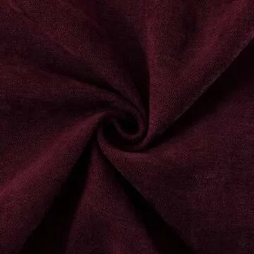 Jeneoo Burgundy Decorative Throw Pillow Covers Soft Chenille Comfy Solid Couch Cushion Case Decor (Set of 2, 20 x 20 Inches)