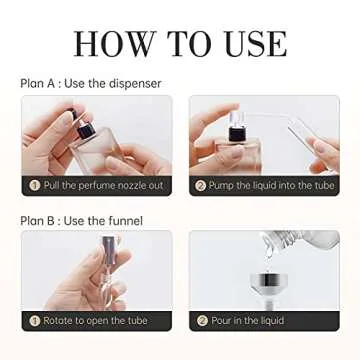 LePlatom 8ml Refillable Travel Perfume Atomizer - 2pcs