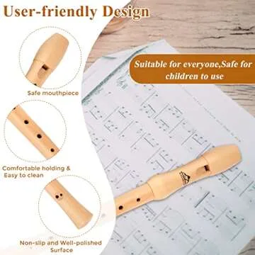 Eastrock Maple Wood Soprano Recorder for Adult Musicians