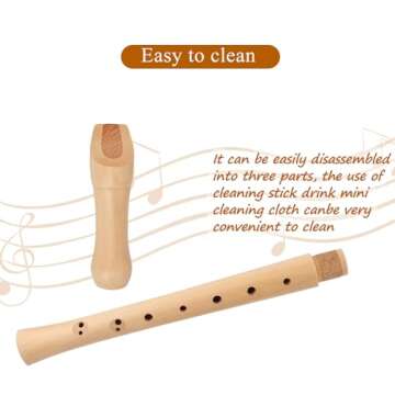 Eastrock Maple Wood Soprano Recorder for Adult Musicians