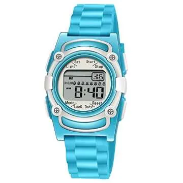 T TICCI Kids Digital 8 Alarm Vibrating Watch for Potty Training