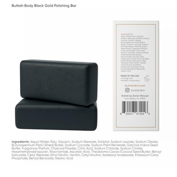 Buttah Skin Black Gold Polishing Bar Soap 2 Pack 100g