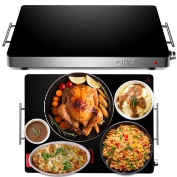 Magic Mill Extra Large Food Warmer for Parties | Electric Server Warming Tray, Hot Plate, with Adjus...