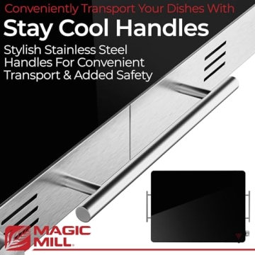 Magic Mill Extra Large Food Warmer with Adjustable Temperature Control