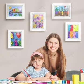 Stylish 8.5x11 Kids Art Frames for Creative Display
