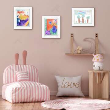Stylish 8.5x11 Kids Art Frames for Creative Display