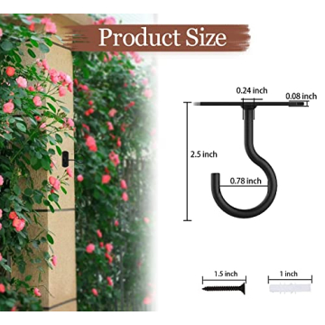 Ceiling Hooks for Hanging Plants 2Pack Indoor Outdoor Use