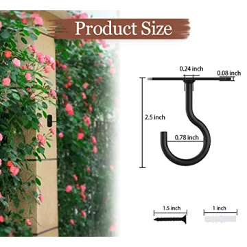 Ceiling Hooks for Hanging Plants 2Pack Indoor Outdoor Use