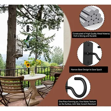 Ceiling Hooks for Hanging Plants 2Pack Indoor Outdoor Use