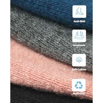 Pilates Grip Socks for Women Men Girls Non Slip Skid Yoga Black Cute Socks Pure Barre Socks with Grips and Straps Anti Slip Grippy Ideal for Ballet Dance Barefoot Workout Home Hospital Gripper Socks