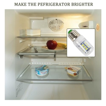 Frigidaire Light Bulb Replacement 5304511738 Frigidaire Refrigerator Light Bulb PS12364857 AP6278388 Refrigerator Parts & Accessories Wattage:3.5w (85V-265V White Light)