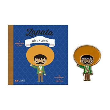 Zapata: Colors Book + Zapata Pin by Lil' Libros