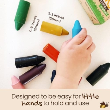 Honeysticks 100% Pure Beeswax Crayons for Toddlers