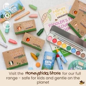 Honeysticks 100% Pure Beeswax Crayons for Toddlers