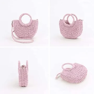 Stylish QTKJ Mini Rattan Straw Handbag for Women