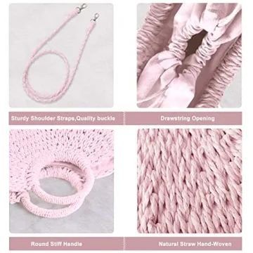 Stylish QTKJ Mini Rattan Straw Handbag for Women