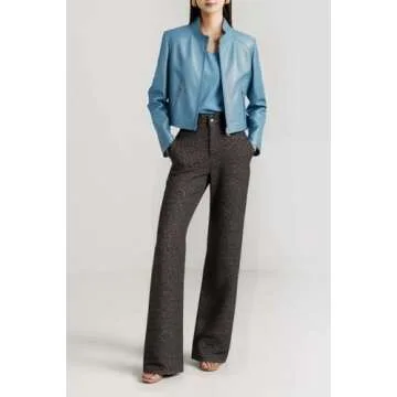 Ponitrack Y2K Leopard Pants High Waisted Women Denim