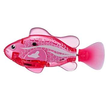 Robo Alive Robo Fish Robotic Swimming Fish (Lilac + Pink 2 Pack) by ZURU Water Activated, Changes Color, Comes with Batteries, Amazon Exclusive - Lilac + Pink (2 Pack)