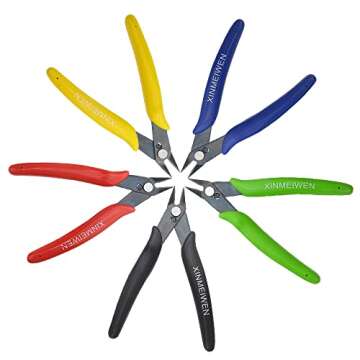 XINMEIWEN 5PCS Wire Cutters Precision Electronic Flush Cutters Mini Cutting Pliers for Ultra-fine Cu...