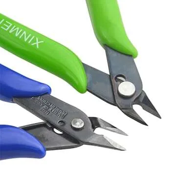 Precision Flush Cutters in 5 Bright Colors for DIY Enthusiasts