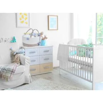 Mila Millie Large Cotton Rope Diaper Caddy for Baby Essentials