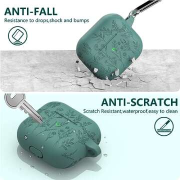 Ekoonpft Airpods 3rd Gen Case with Cleaner Kit and Keychain