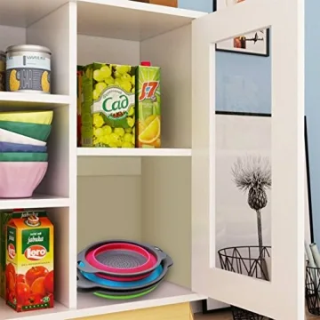 Qimh Collapsible Colander Set Space-Saving Kitchen Essential