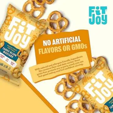 FitJoy Gluten Free Pretzels - Tangy Dijon Mustard Flavor