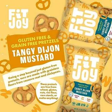 FitJoy Gluten Free Pretzels - Tangy Dijon Mustard Flavor