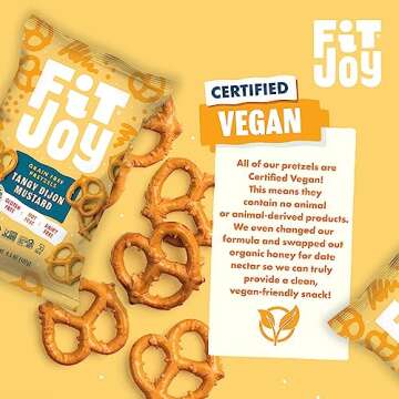 FitJoy Gluten Free Pretzels - Tangy Dijon Mustard Flavor