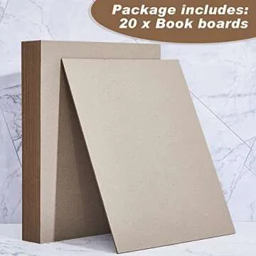 20 Pcs Heavy Duty Book Boards for Crafting and Binding
