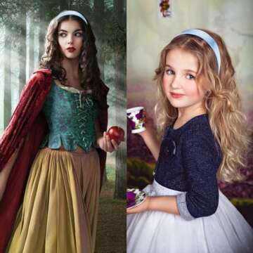 VELSCRUN Blue Satin Headband for Women Girls 1.6 Inch Wide