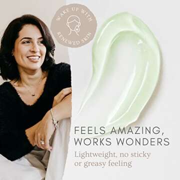 Doppeltree RENEW Overnight Face Mask with Aloe Vera Gel & Hyaluronic Acid, Anti Aging Hydrating Facial Mask for All Skin Types, Night Time Skin Care & Repair