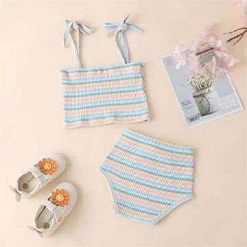 Buy MODNTOGA Toddler Girls Summer Clothes Set Online