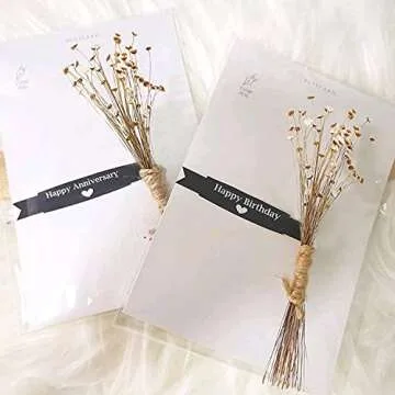 200 Stems Natural Dry Flowers for Weddings and Decor