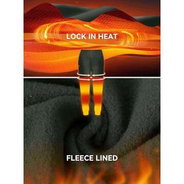 G Gradual Women's Fleece Lined Joggers High Waisted Water Resistant Thermal Hiking Pants Cold Weather Sweatpants with Pockets(Olive,M)