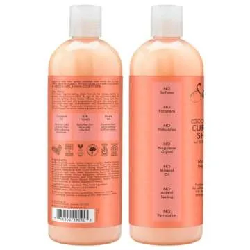 Shea Moisture Curly Hair Products, Coconut & Hibiscus Curl & Shine Shampoo, Shea Butter, Coconut Oil...