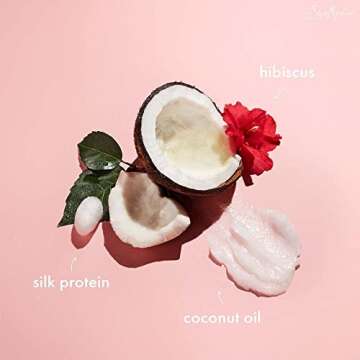 Shea Moisture Curly Hair Products, Coconut & Hibiscus Curl & Shine Shampoo, Shea Butter, Coconut Oil, Vitamin E, Sulfate Free Shampoo, Anti Frizz, Family Size, 16 Fl Oz