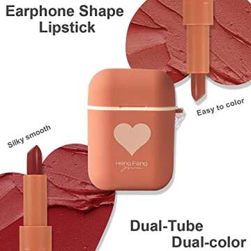 evpct 2Pcs Silky Velvet Matte Lipstick Set for Women