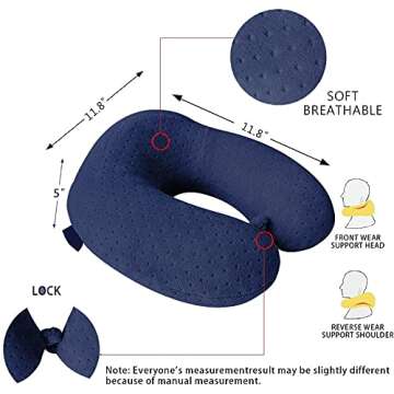 TAPBULL U Shaped Neck Pillow for Travel Comfort